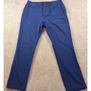Municipal Sport Pants Mens 36 Blue Superstretch Utility Stretch Cotton Chinos